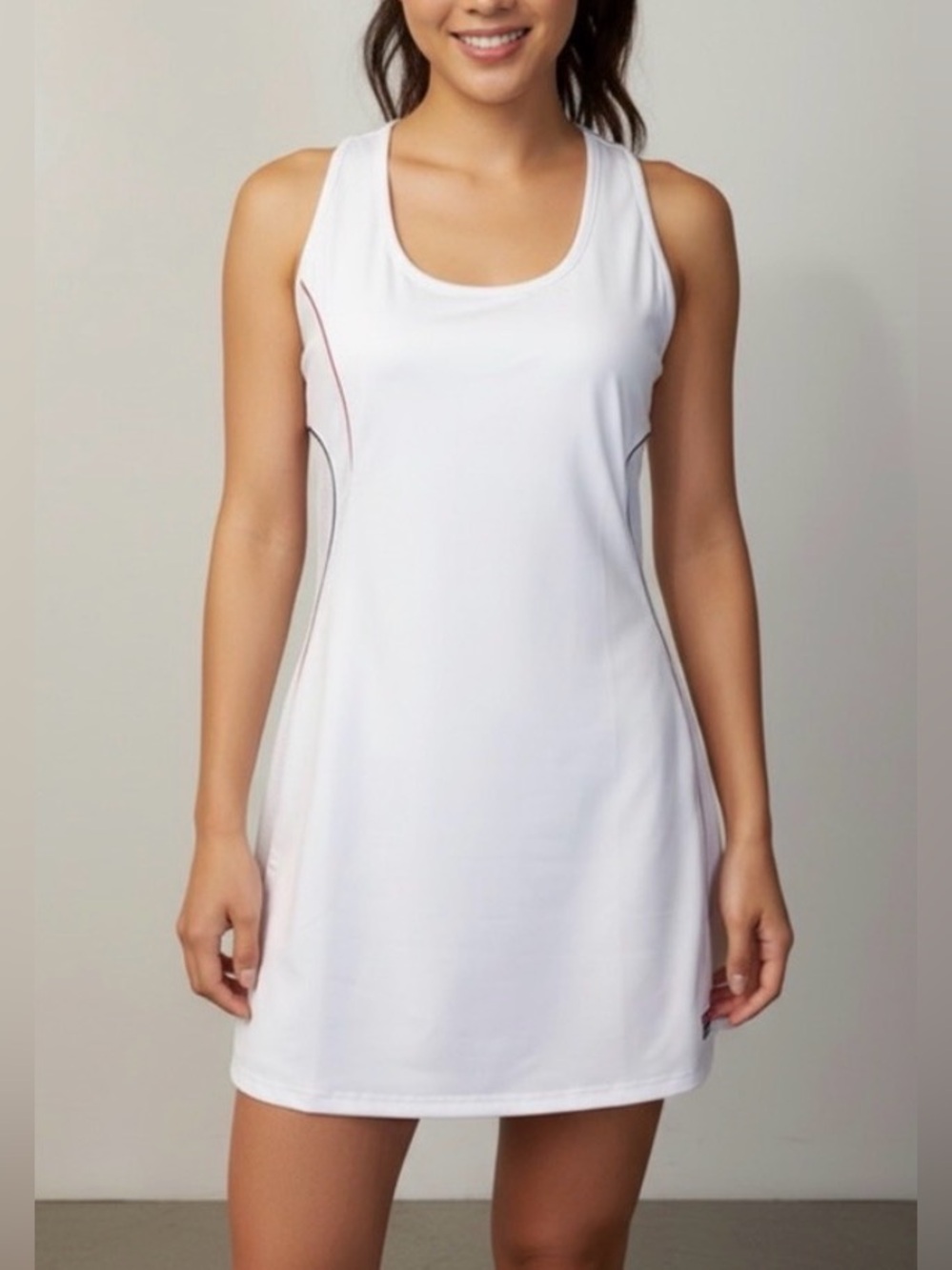 FILA 100th Anniversary Centenary Tennis Dress White Gold Size Large 1911-2011